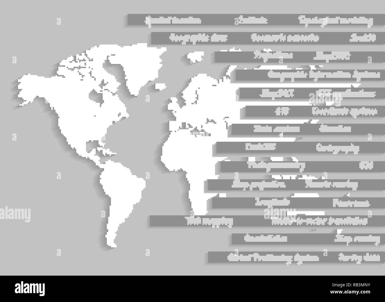 I sistemi di informazione geografica, GIS, cartografia e mappatura. Web mapping. Giorno GIS Illustrazione Vettoriale