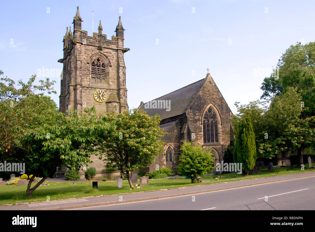Sant'Andrea Chiesa, Swanwick, Derbyshire, Inghilterra Foto Stock