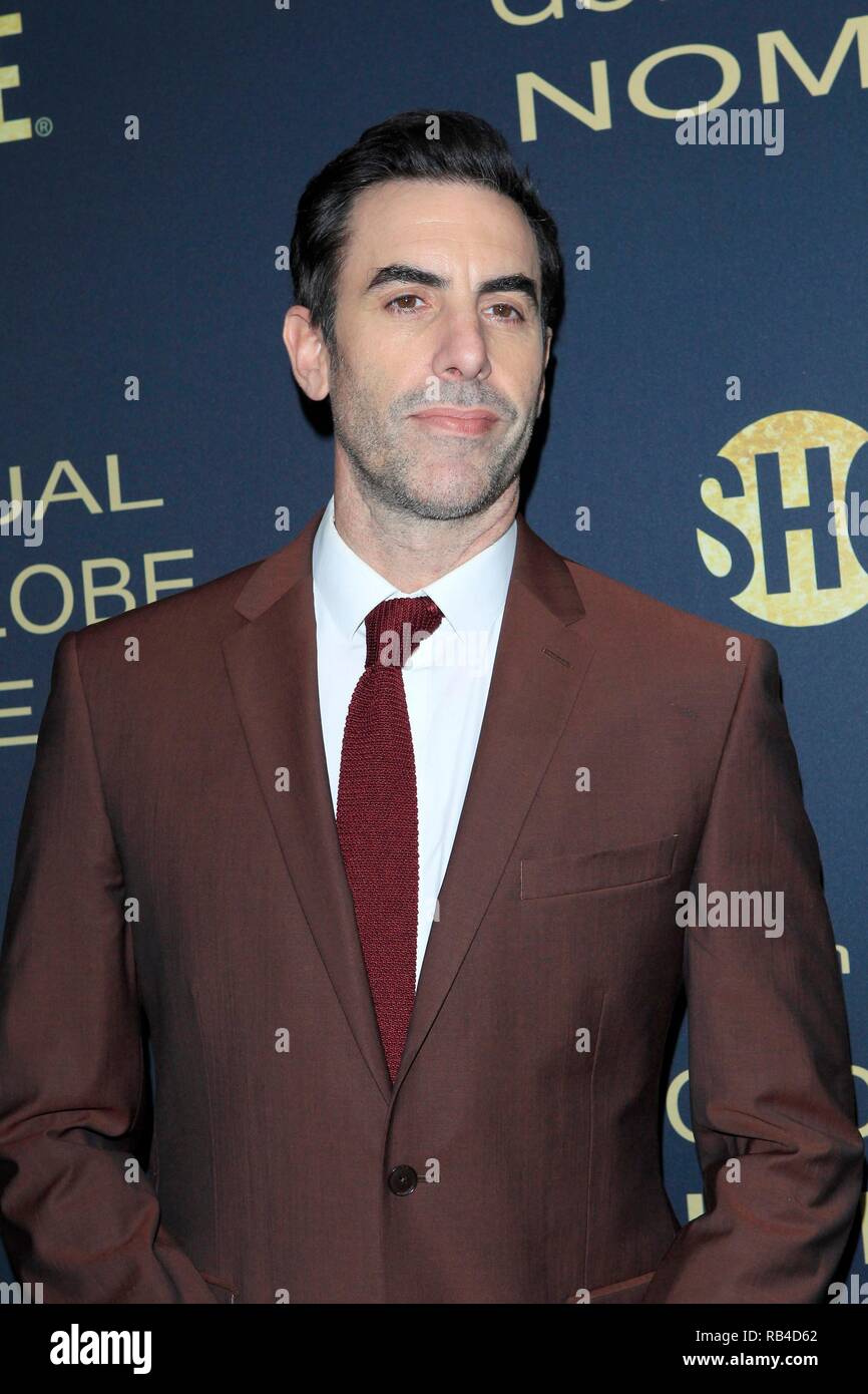Los Angeles, CA, Stati Uniti d'America. Gen 5, 2019. Sacha Baron Cohen presso gli arrivi per SHOWTIME Golden Globe Nomination celebrazione, Sunset Tower Hotel di Los Angeles, CA, 5 gennaio 2019. Credito: Priscilla concedere/Everett raccolta/Alamy Live News Foto Stock