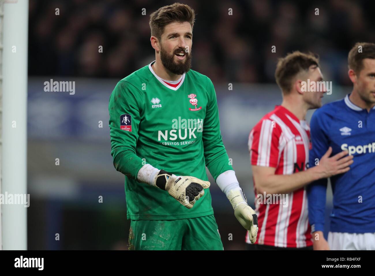 JOSH VICKERS, Lincoln City FC, Everton FC V LINCOLN CITY, EMIRATES FA Cup, 2019 Foto Stock