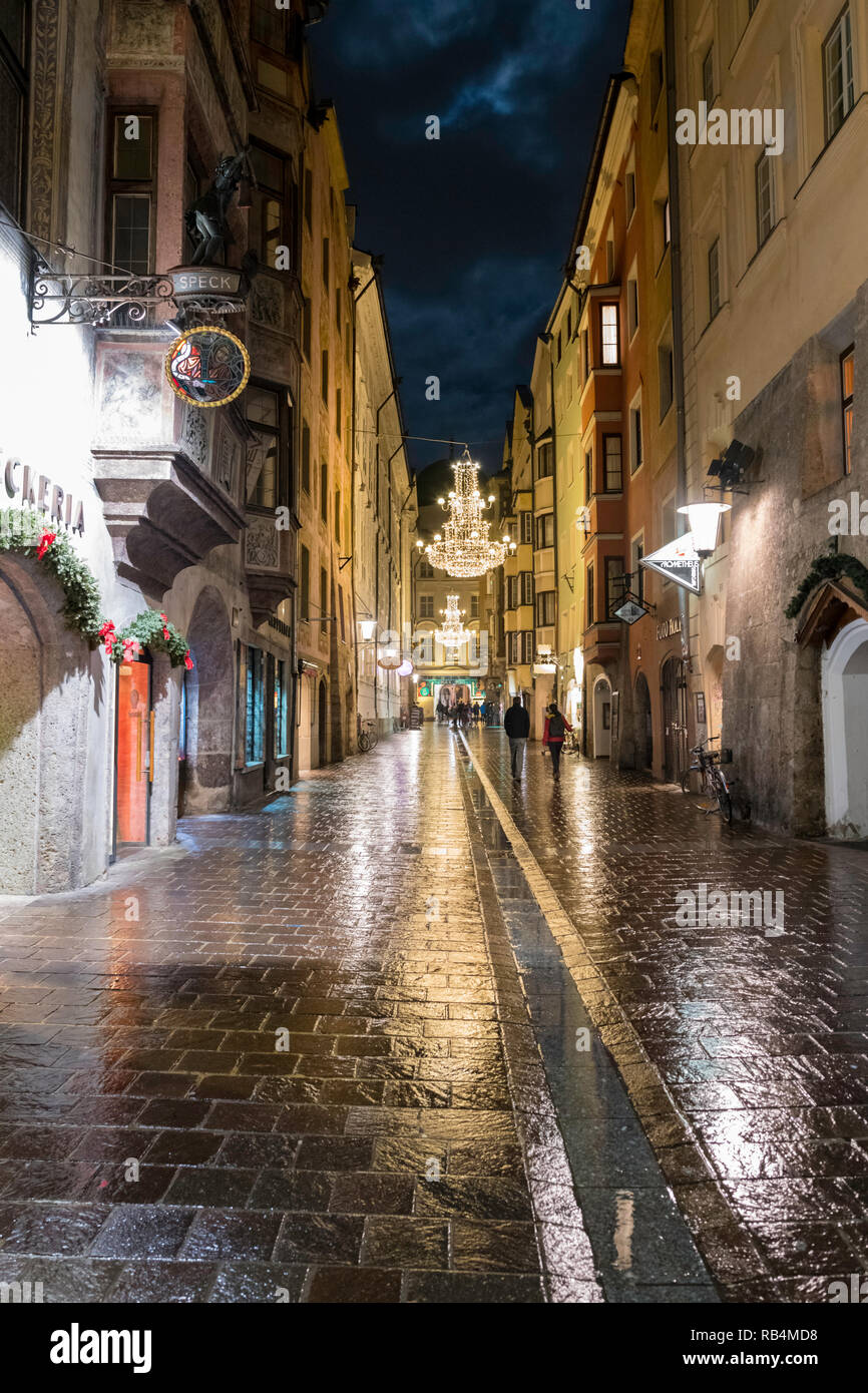 Strada Europea stili architettonici ed edifici urban Foto Stock