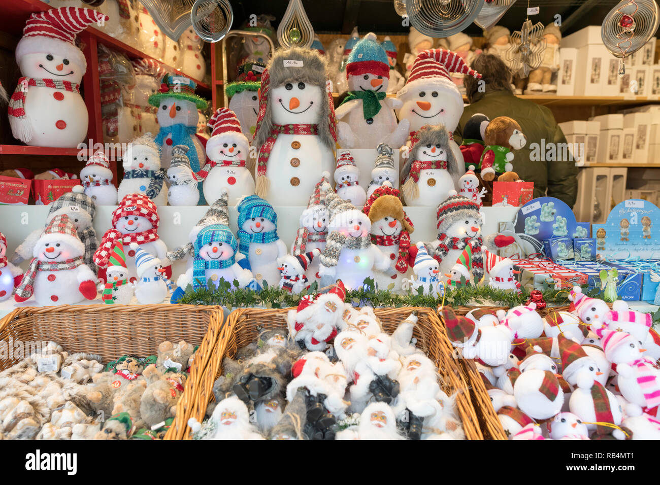 Christmas santa-claus ornamenti e mercati Foto Stock