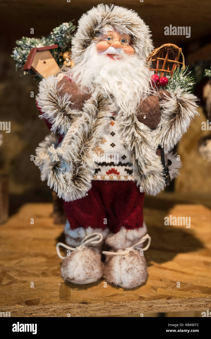 Christmas santa-claus ornamenti e mercati Foto Stock