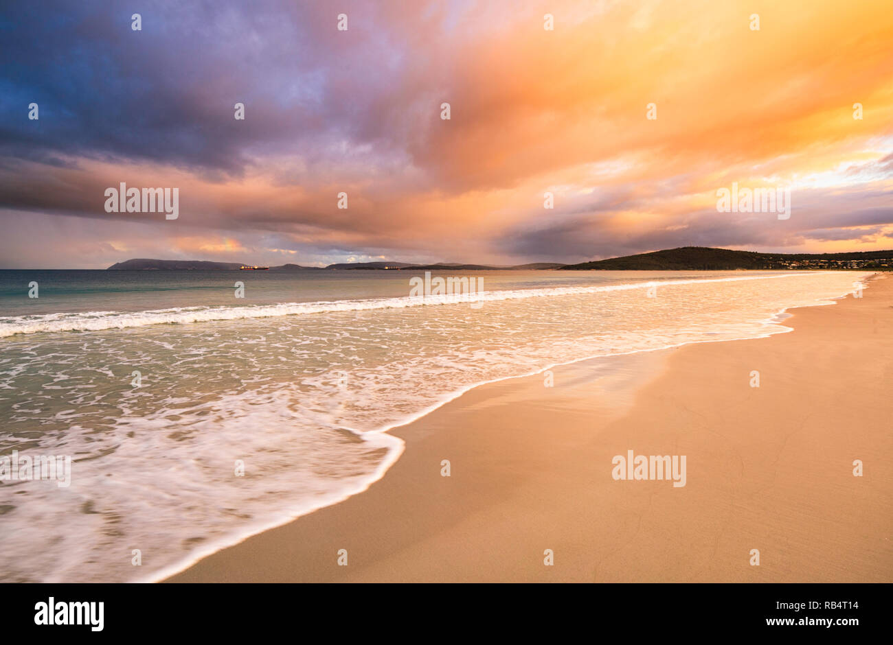 Albany, Western Australia. Middleton Beach al tramonto Foto Stock