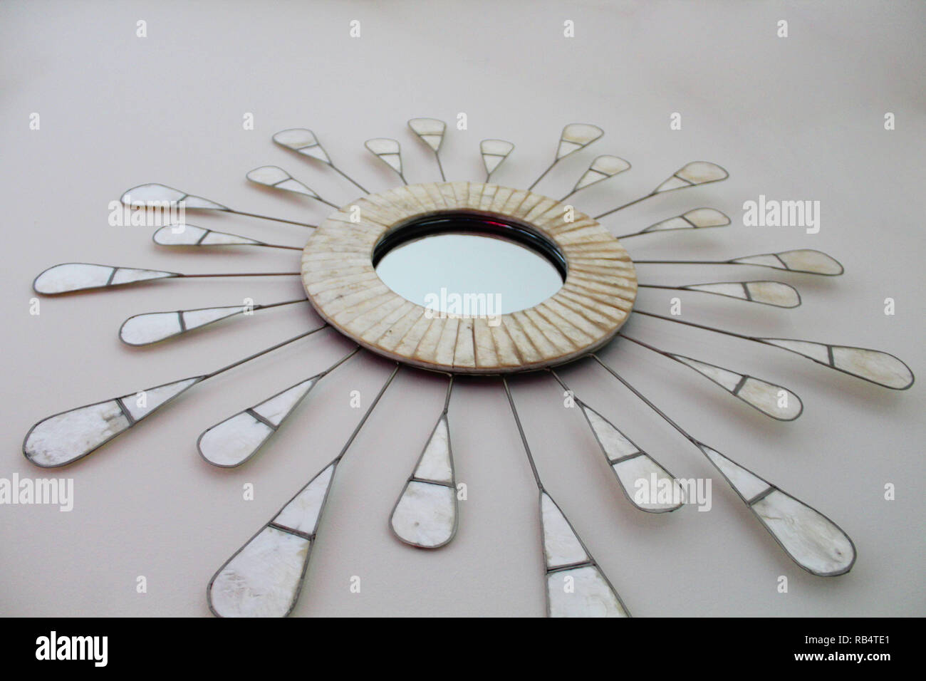 Immagine di una decorazione parietale che è a spirale Foto Stock