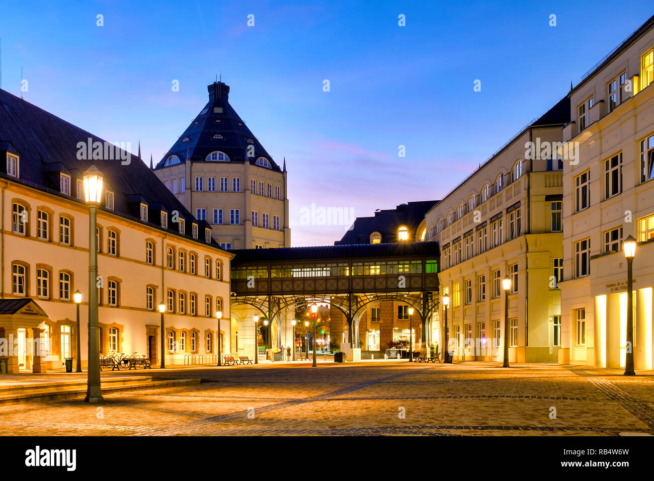 Città giudiziario sull'altopiano San Espirit, città di Lussemburgo, Lussemburgo Foto Stock