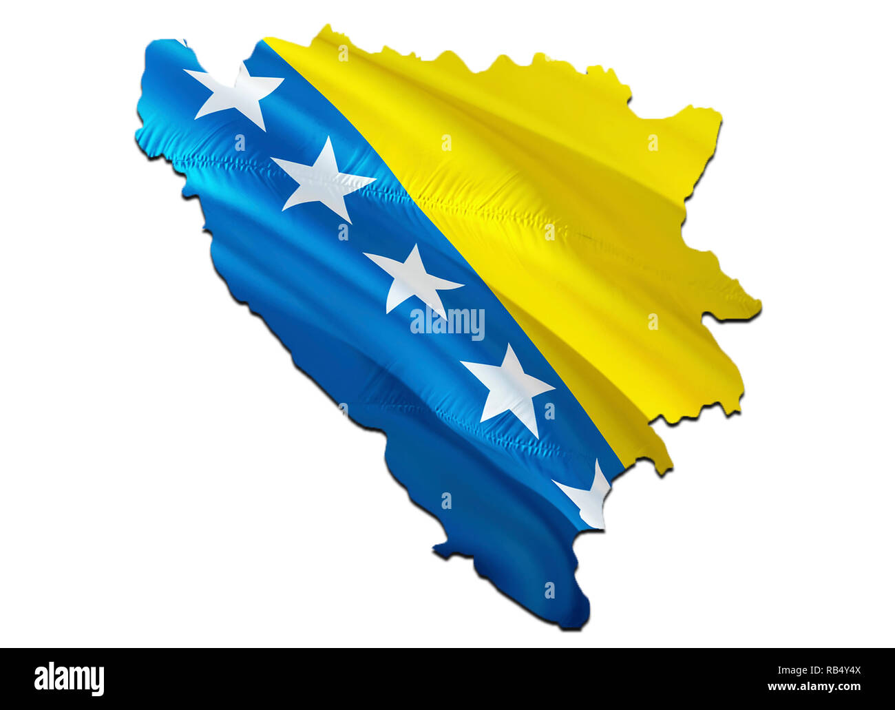Mappa di bandiera della Bosnia ed Erzegovina. 3D rendering Bosnia ed Erzegovina mappa e bandiera Mappa di bandiera della Bosnia ed Erzegovina. 3D rendering Bosnia ed Erzegovina mappa e bandiera