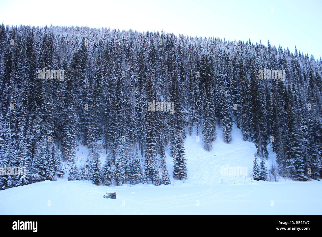 Lago di alleggerimento in inverno Foto Stock