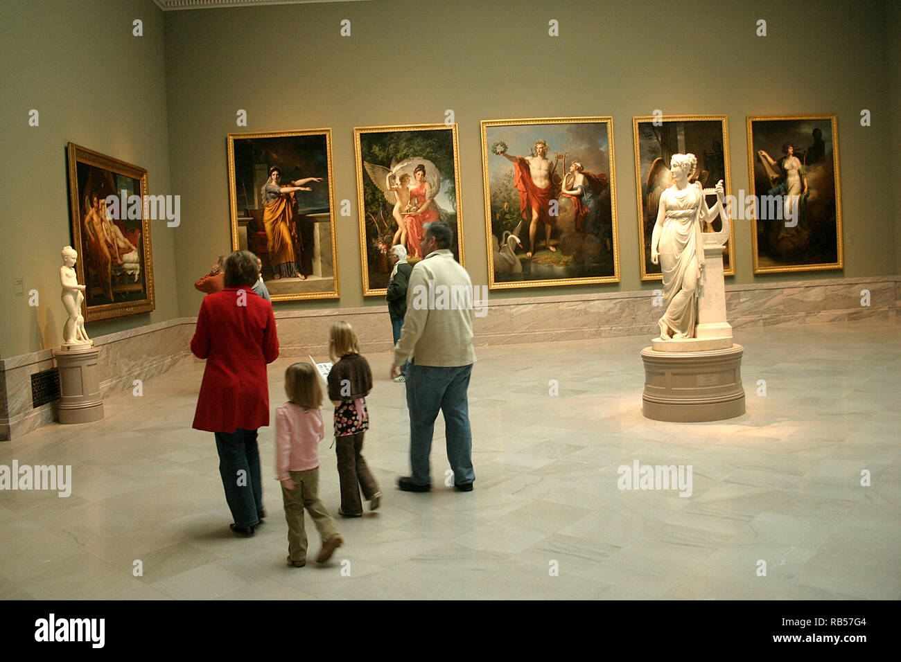 Cleveland, OH, Stati Uniti. Visitatori del Museo d'Arte di Cleveland Foto Stock