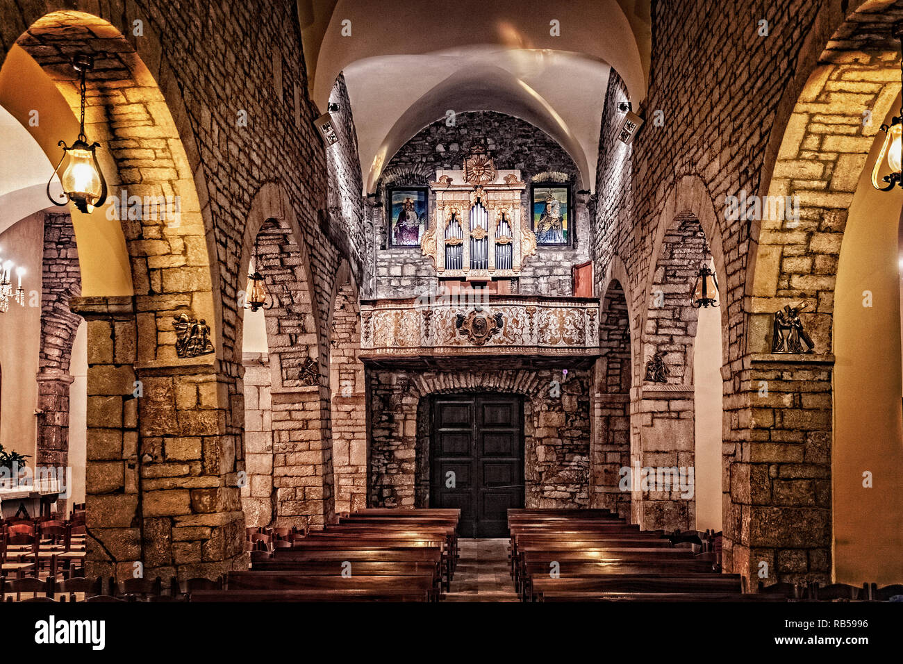 Italia Basilicata Vaglio è la Chiesa Madre di San Pietro Apostolo Foto Stock