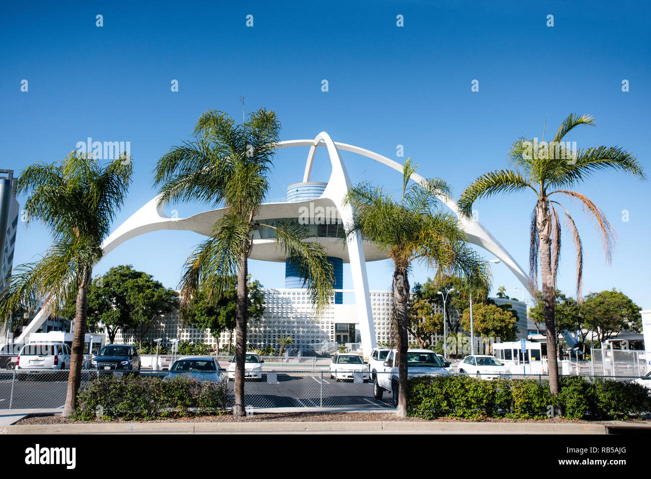 Edificio a tema. Aeroporto Internazionale di Los Angeles. Di Los Angeles. In California. Foto Stock