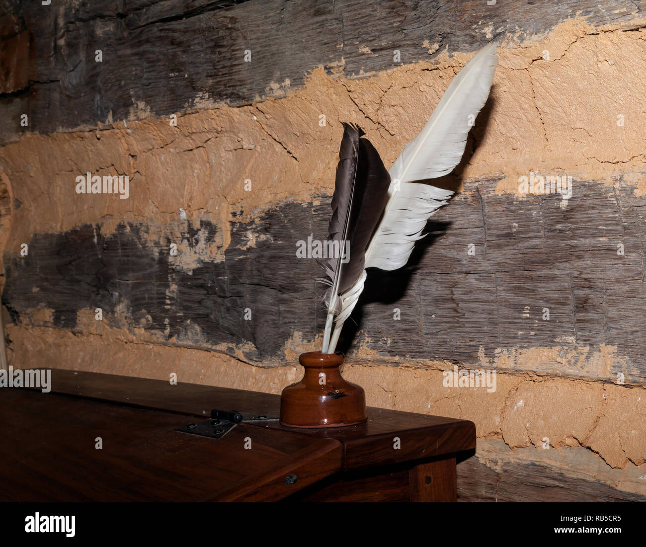 Un modo di scrivere nei vecchi giorni. Foto Stock