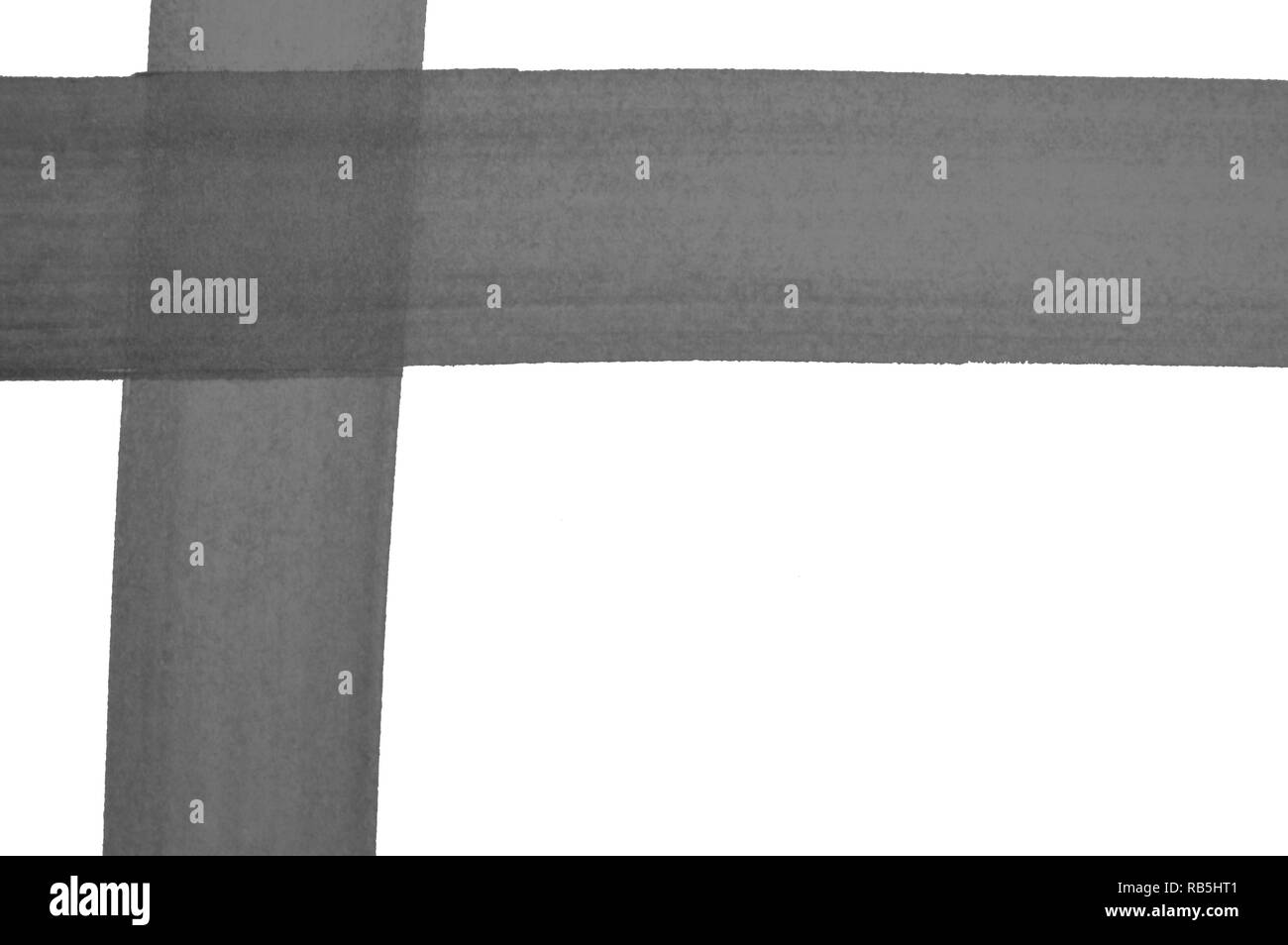 In bianco e nero di sfondo astratto. La pittura ad acquerello. Illustrazione incolore. Elemento di design. Foto Stock