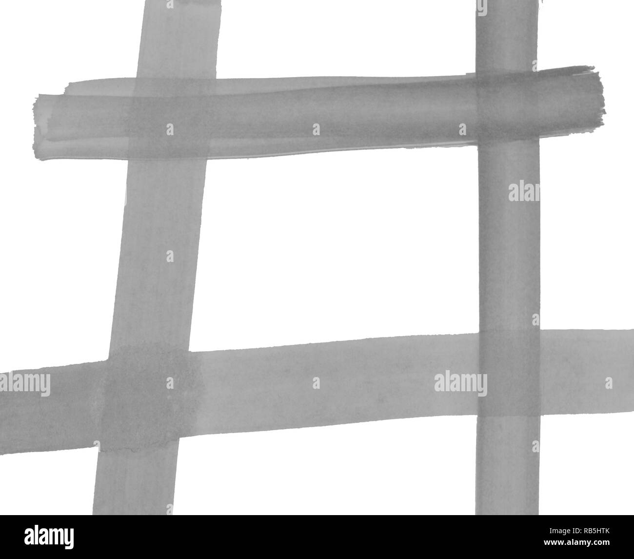 In bianco e nero di sfondo astratto. La pittura ad acquerello. Illustrazione incolore. Elemento di design. Foto Stock