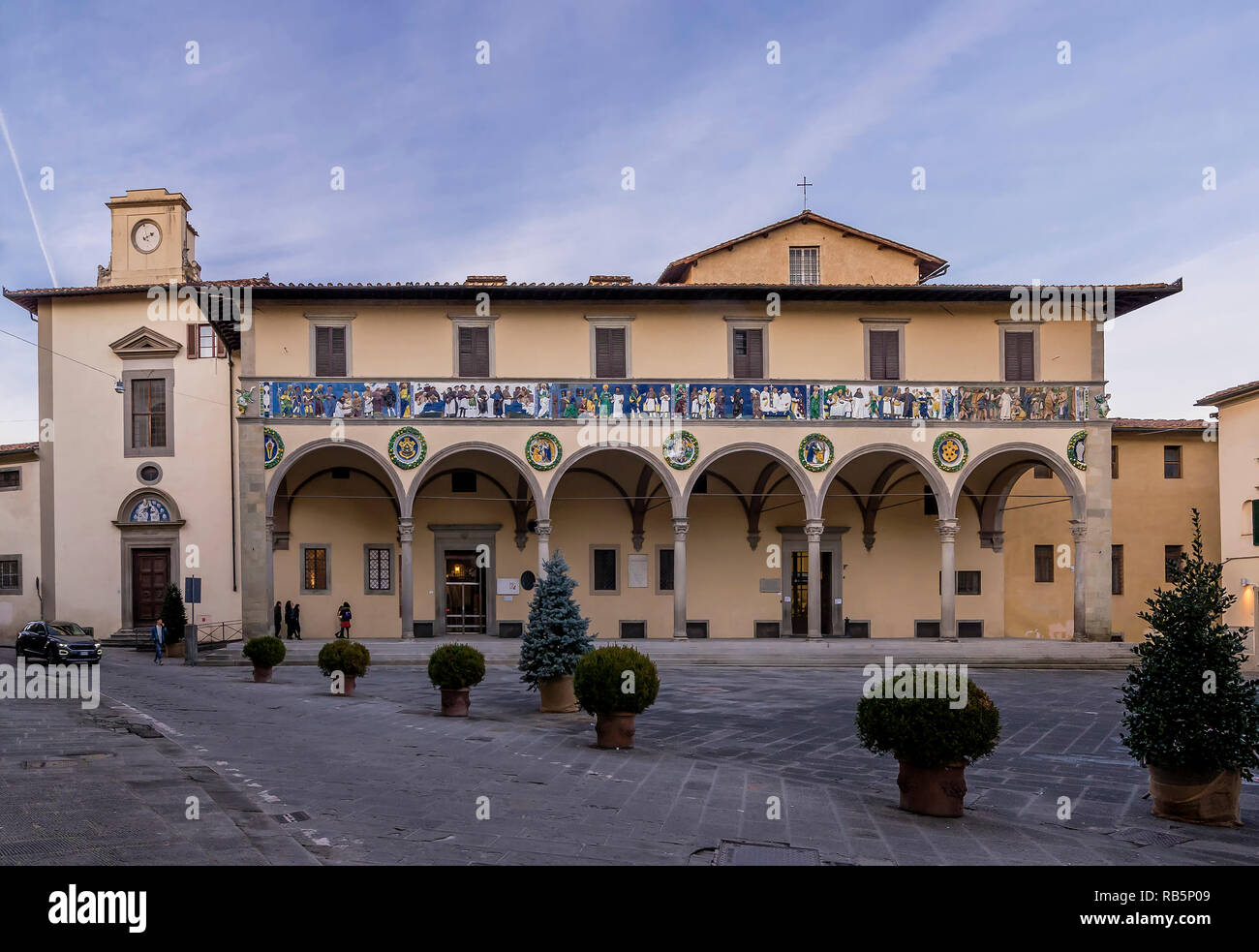 L'antico Ospedale del Ceppo di Pistoia, Toscana, Italia Foto Stock