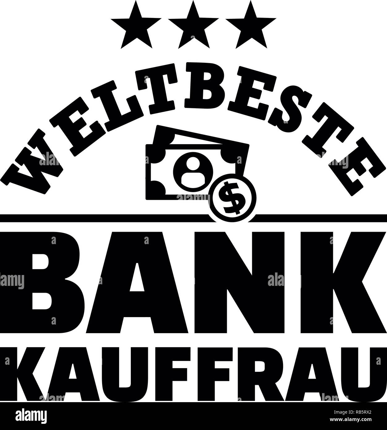 Migliore dei mondi banchiere femmina o impiegato di banca con denaro tedesco Foto Stock