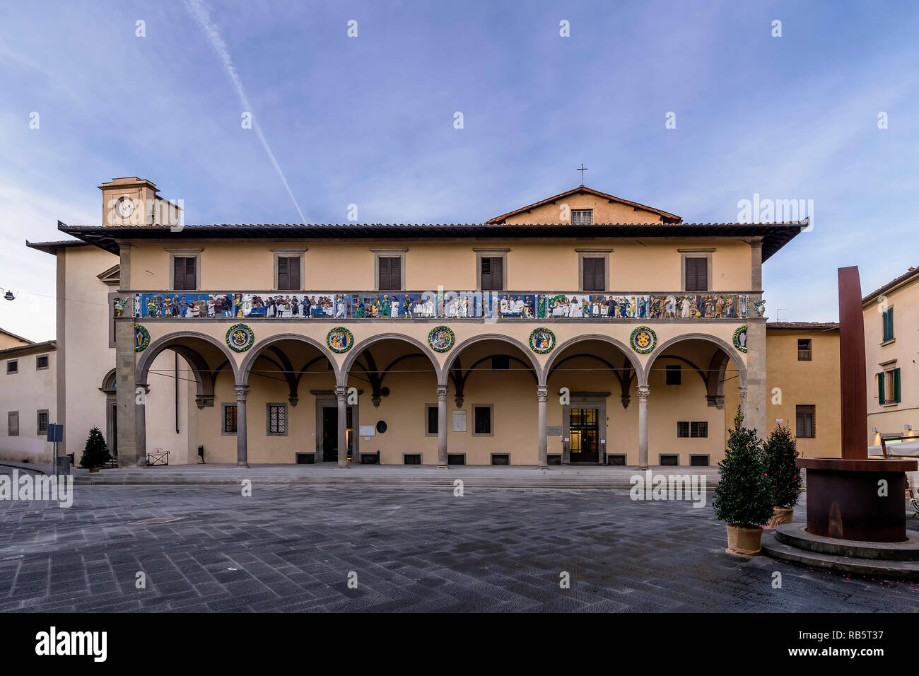 L'antico Ospedale del Ceppo di Pistoia, Toscana, Italia Foto Stock