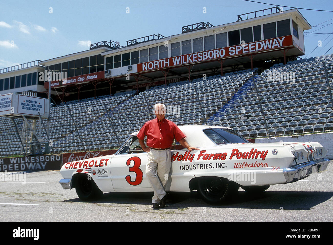 Junior Johnson 1963 Chevrolet Impala SS mistero autovettura a Wilksboro Speedway Foto Stock