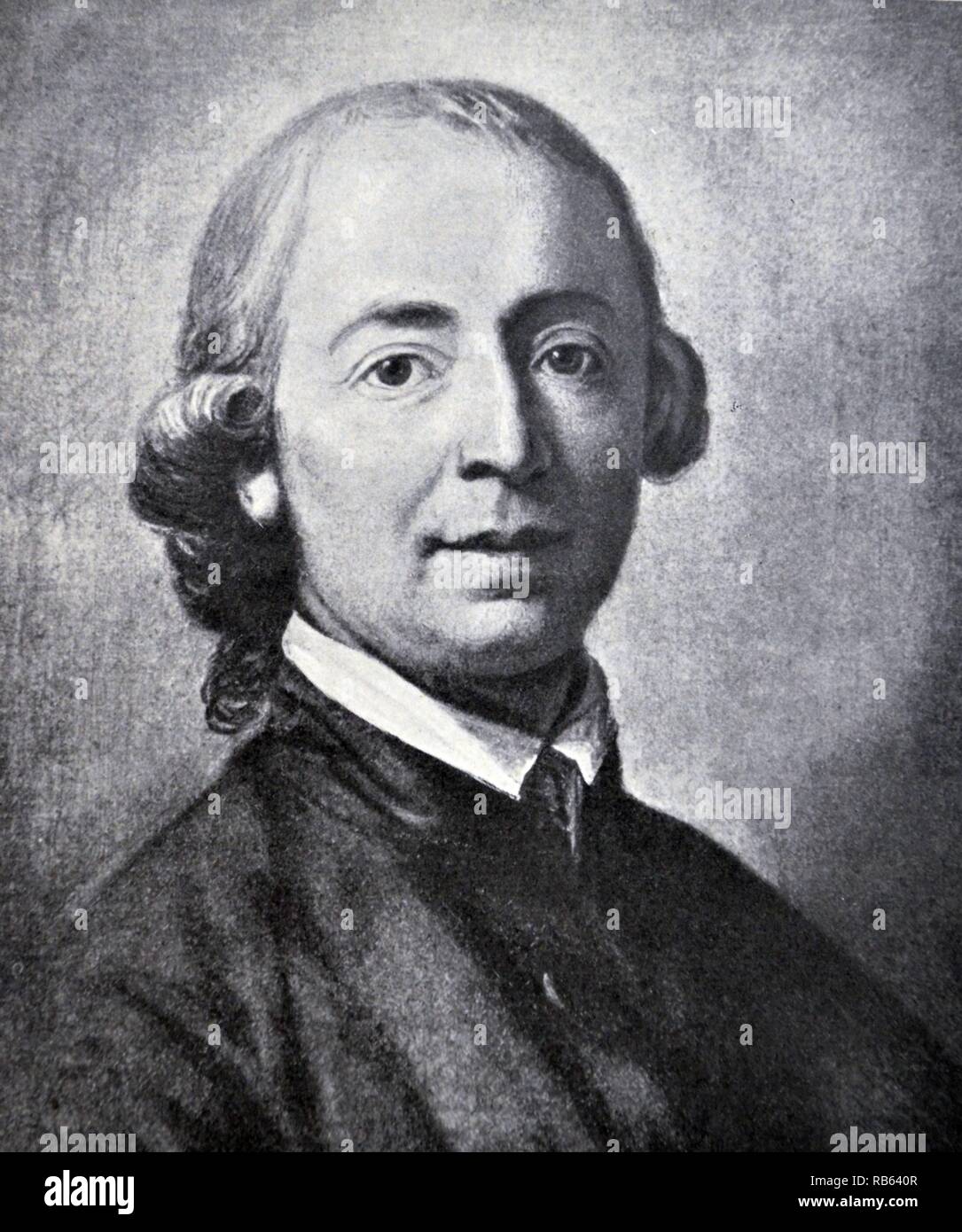 Johann Gottfried von Herder (1744-1803) fu un filosofo tedesco, teologo, poeta e critico letterario. Egli è associato con i periodi di illuminismo, Sturm und Drang e classicismo di Weimar Foto Stock