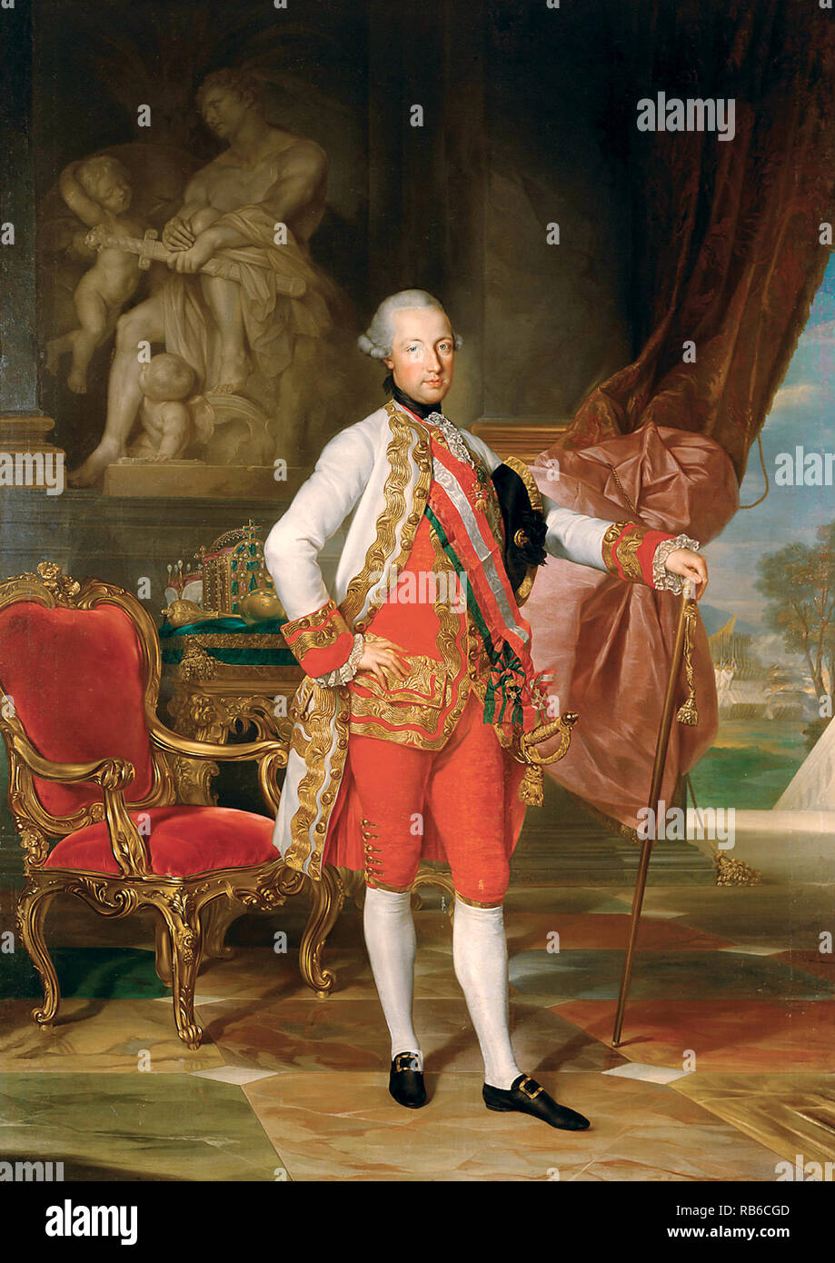 Giuseppe II (1741 - 1790) Imperatore del Sacro Romano Impero Foto Stock