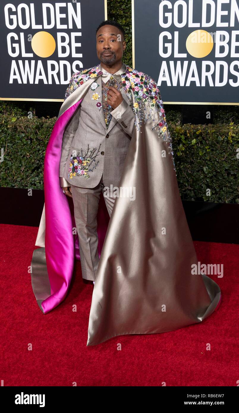 Billy Porter assiste la 76th Annuale di Golden Globe Awards, Golden Globes, presso l'Hotel Beverly Hilton di Beverly Hills, Los Angeles, Stati Uniti d'America, il 06 gennaio 2019. | Utilizzo di tutto il mondo Foto Stock