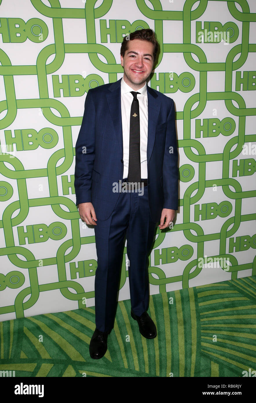 Beverly Hills, Ca. Il 6 gennaio, 2019. Michael Gandolfini, all'HBO Post 2019 Golden Globe Party a circa 55 in Beverly Hills, la California il 6 gennaio 2019. Credito: Faye Sadou/media/punzone Alamy Live News Foto Stock