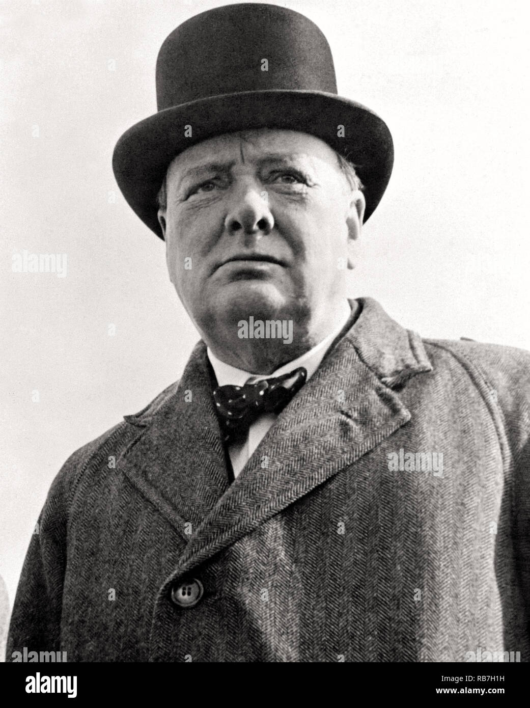 Il Primo ministro inglese Winston Churchill Foto Stock