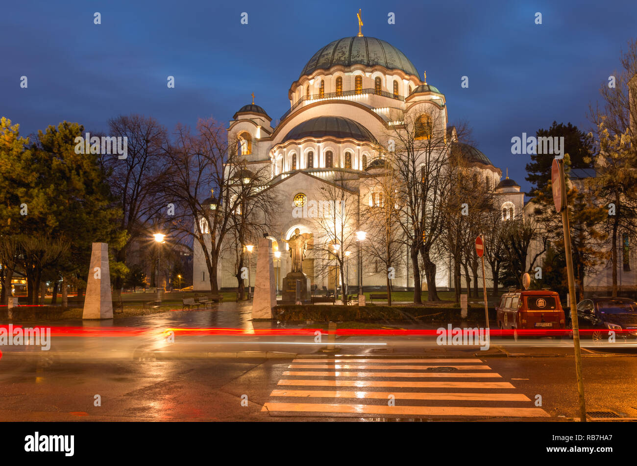 Chiesa di San Sava, Belgrado, Serbia. Foto Stock