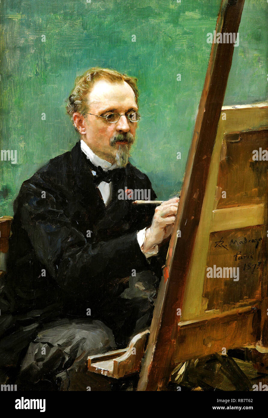 Raimundo de Madrazo, ritratto di Federico de Madrazo, 1875 olio su tela, Museo delle Belle Arti di Bilbao, Bilbao, Spagna. Foto Stock