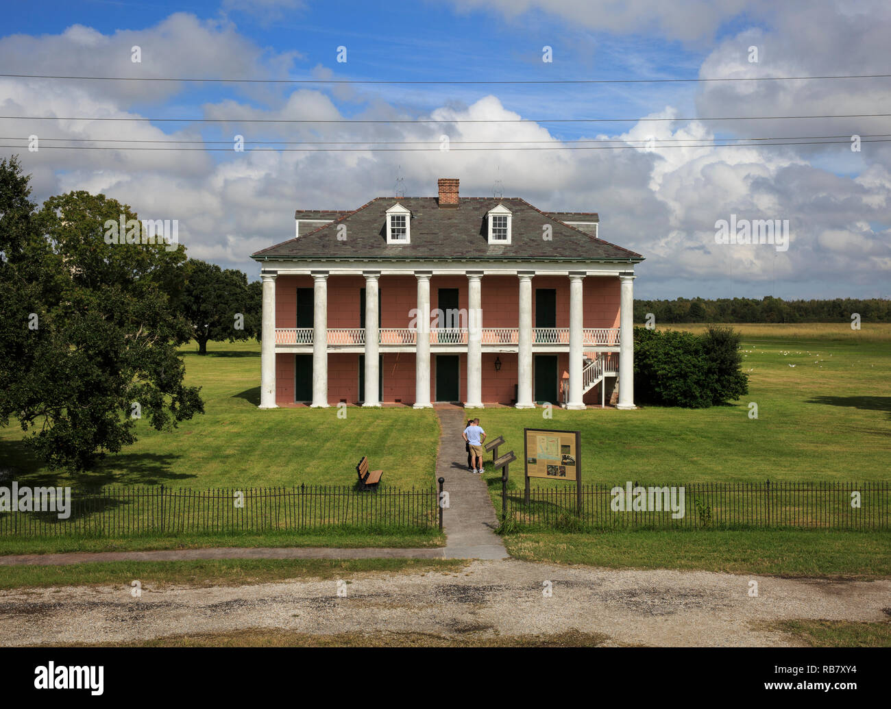 Rene Beauregard Casa al campo di battaglia di Chalmette Foto Stock