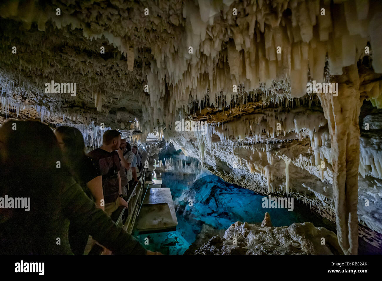 Hamilton, Burmuda. Le grotte di cristallo è una delle Bermuda devono vedere meraviglie naturali. Foto Stock