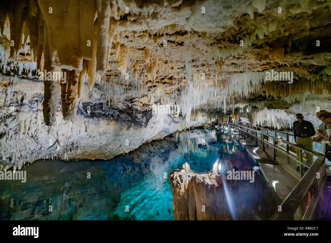 Hamilton, Burmuda. Le grotte di cristallo è una delle Bermuda devono vedere meraviglie naturali. Foto Stock