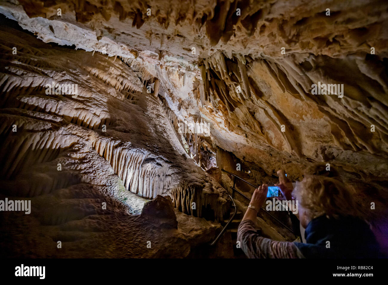 Hamilton, Burmuda. Le grotte di cristallo è una delle Bermuda devono vedere meraviglie naturali. Foto Stock