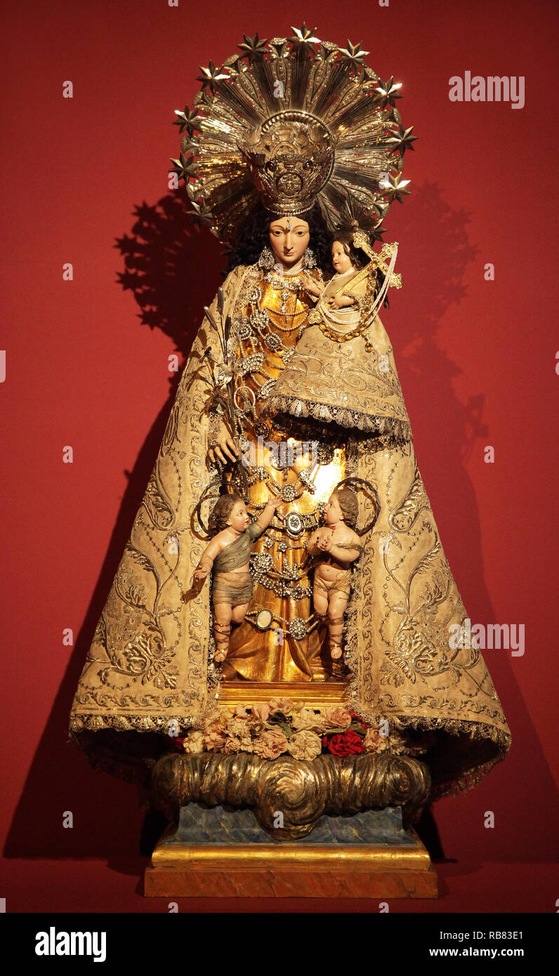 Madonna dei Forsaken,Virgen de los Desamparados di José Estéve Bonet 1741-1802.Mare de Déu dels Desemparats Virgen de los Desamparados Foto Stock