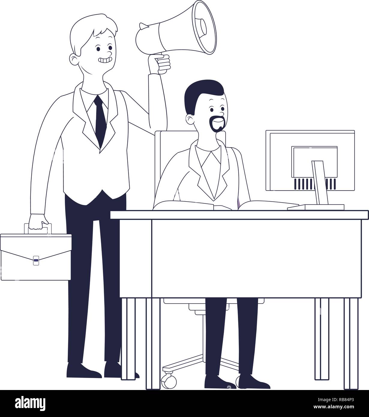 Business dirigenti Collaboratori Illustrazione Vettoriale