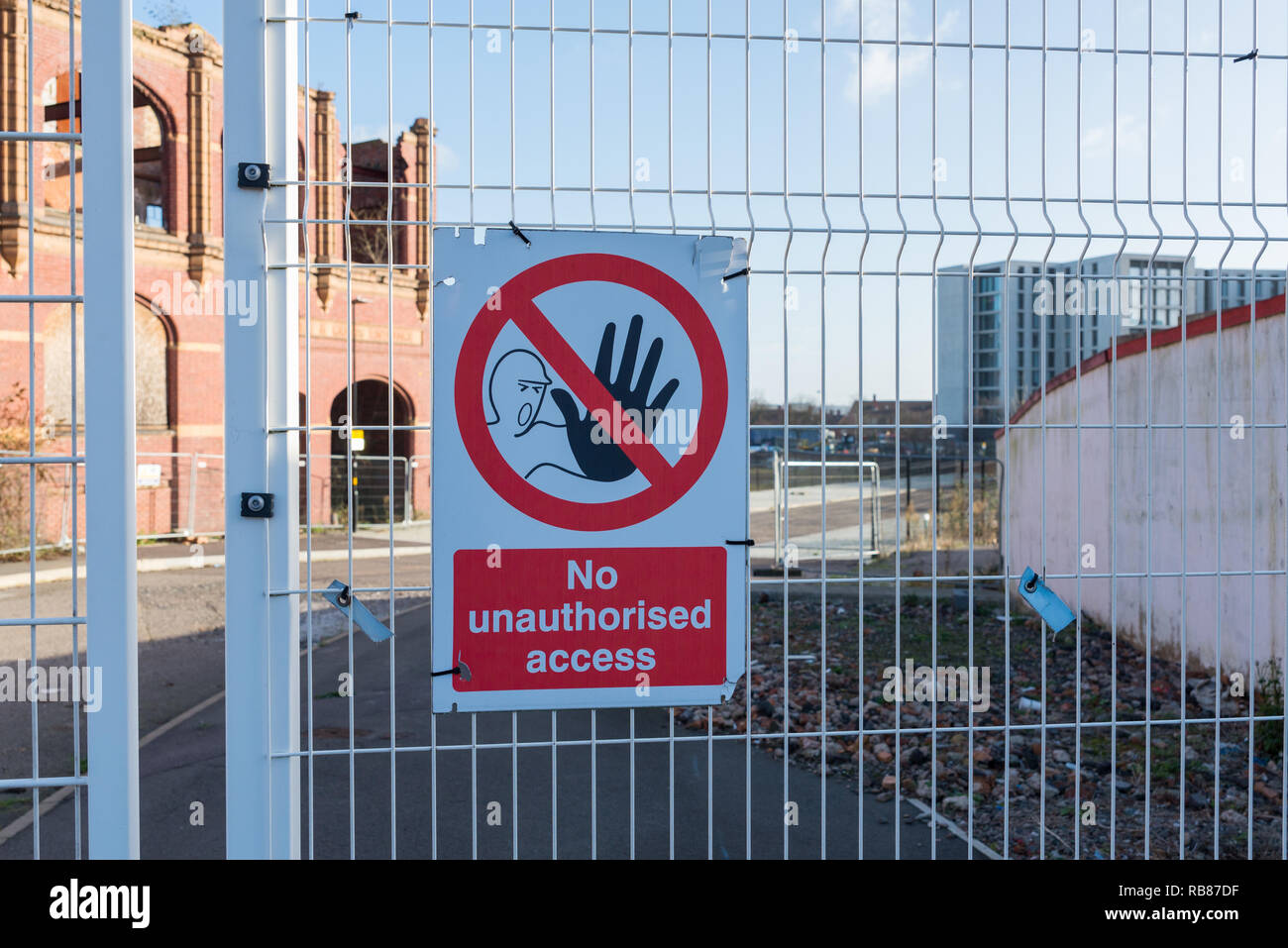 Serrature Eastside sito di riqualificazione a Belmont fila in Eastside, Birmingham Foto Stock