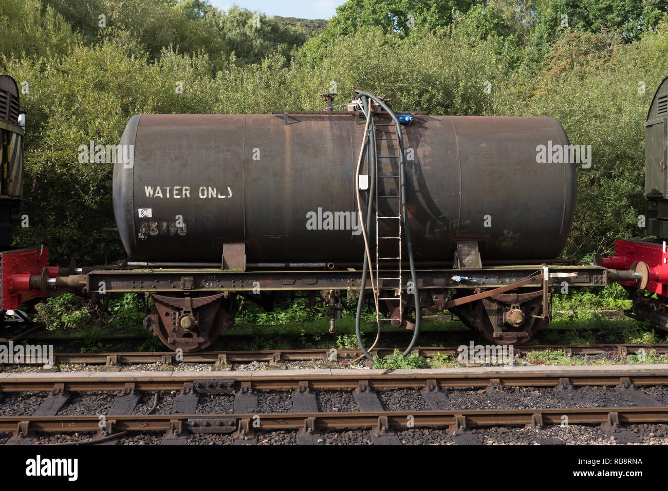 Stazione ferroviaria del carro cisterna Foto Stock