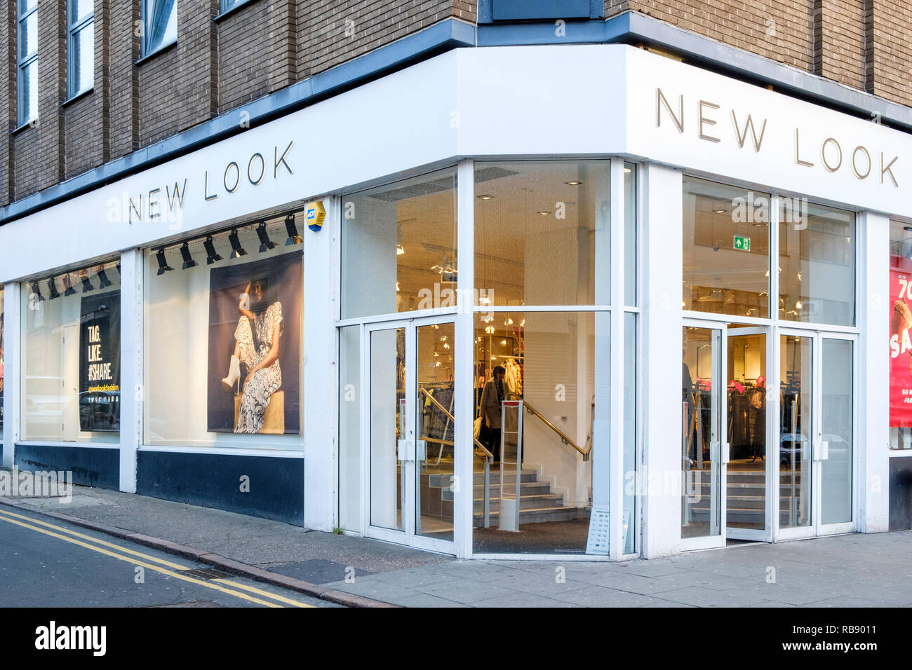 Nuovo look shop, Nottingham, Inghilterra, Regno Unito Foto Stock