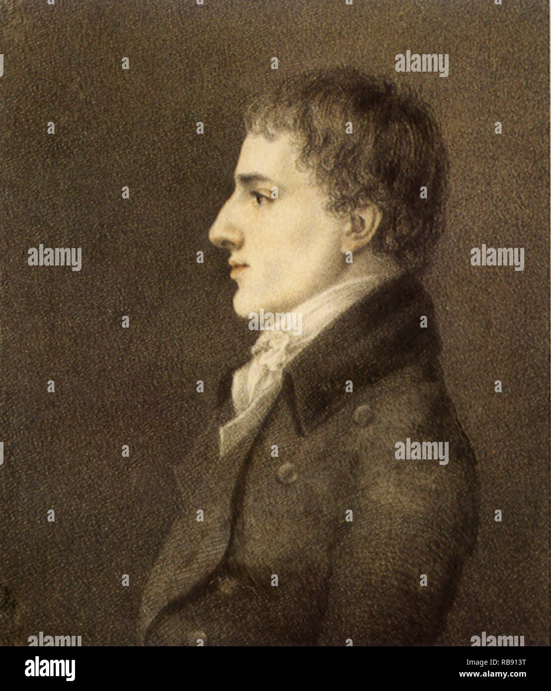Charles Lamb Ritratto 1798 Foto Stock