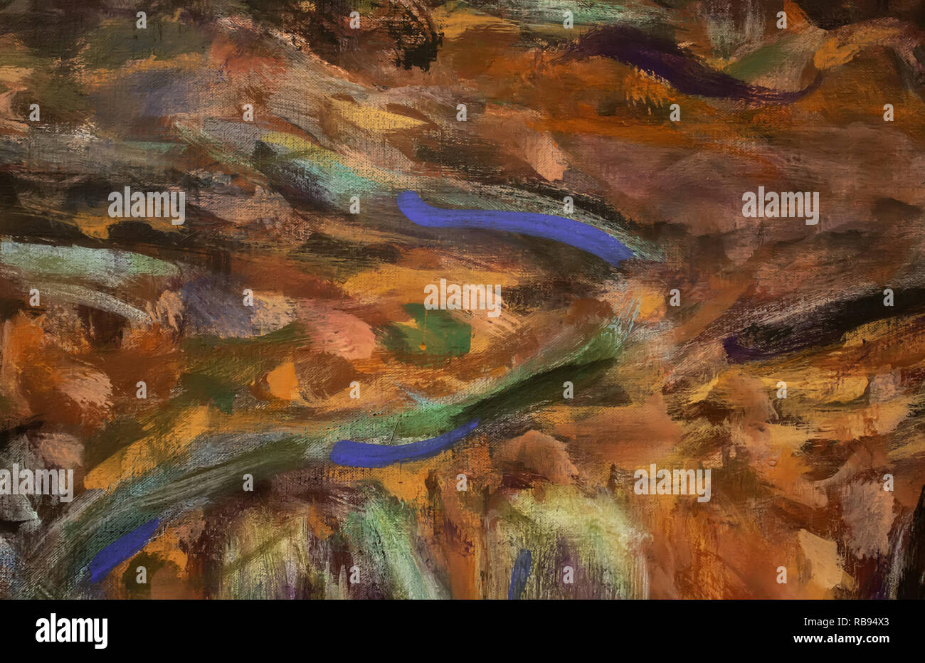 Arte Moderna Astratta Di Digal Del Fronte Della Donna Con Effetto Della Pittura Ad Olio Image53102600