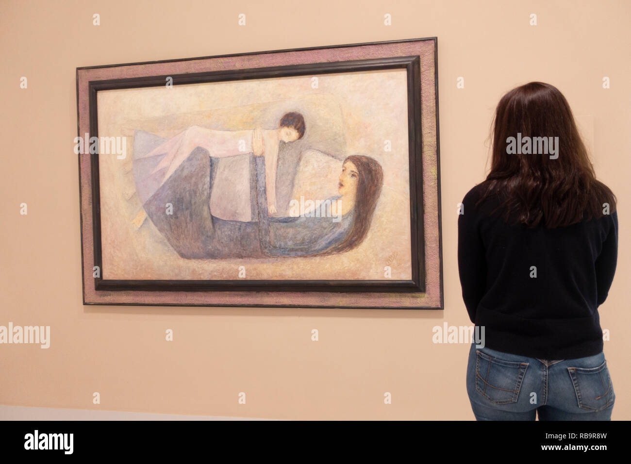 Titolo sconosciuto da Jassim Zaini Mathaf: Museo arabo di Arte Moderna, Doha , Qatar. Foto Stock