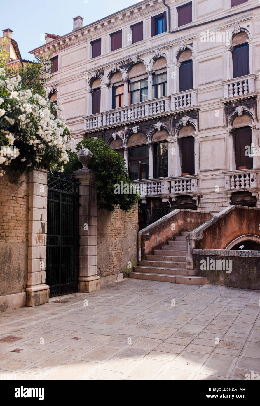 Le scene e i dettagli da strade e canali di Venezia, Italia Foto Stock
