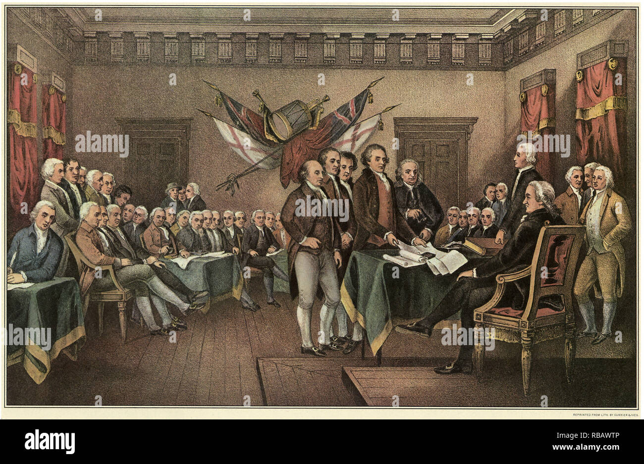 Costituenti la firma. Foto Stock