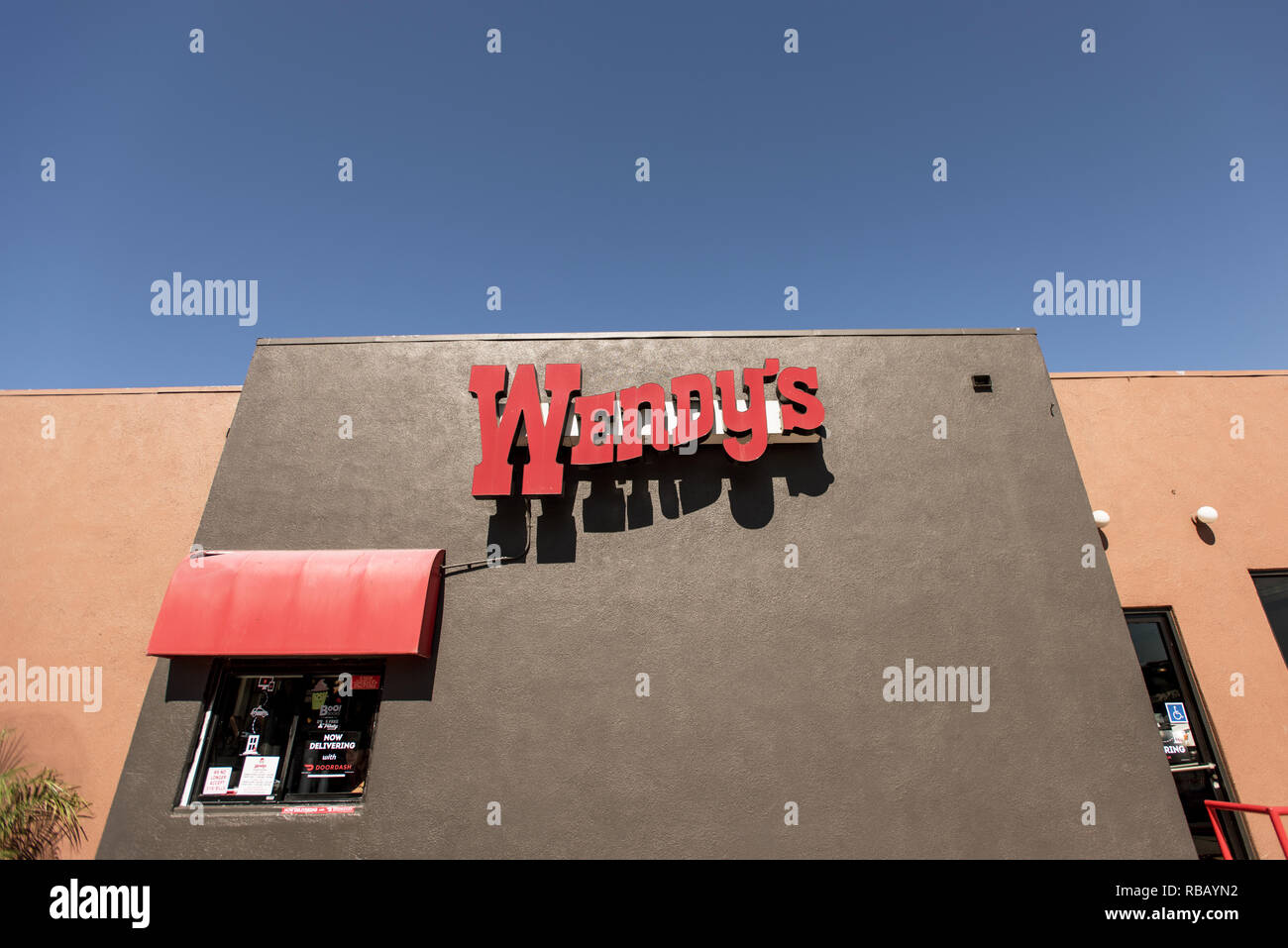 Wendy's Old Fashioned hamburger. Foto Stock