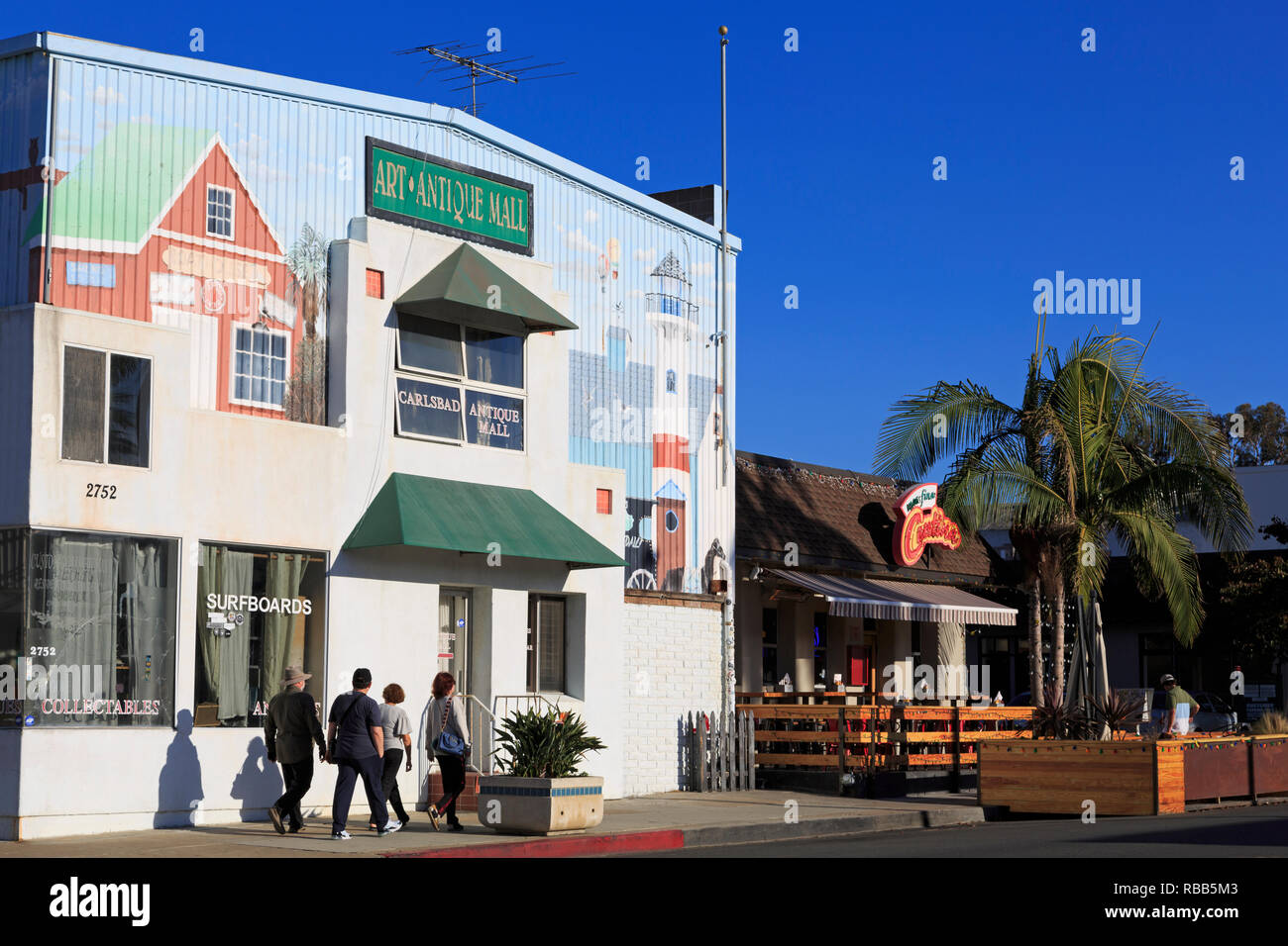 Carlsbad Village, della Contea di San Diego, California, Stati Uniti d'America Foto Stock