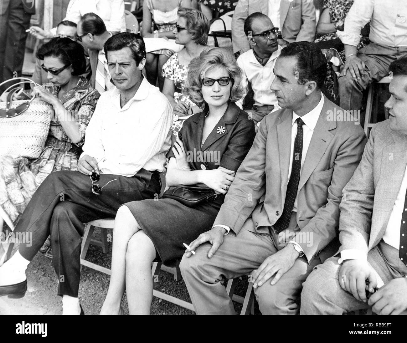 Marcello Mastroianni, Monica Vitti, Michelangelo Antonioni, Piero zuffi, 60s Foto Stock