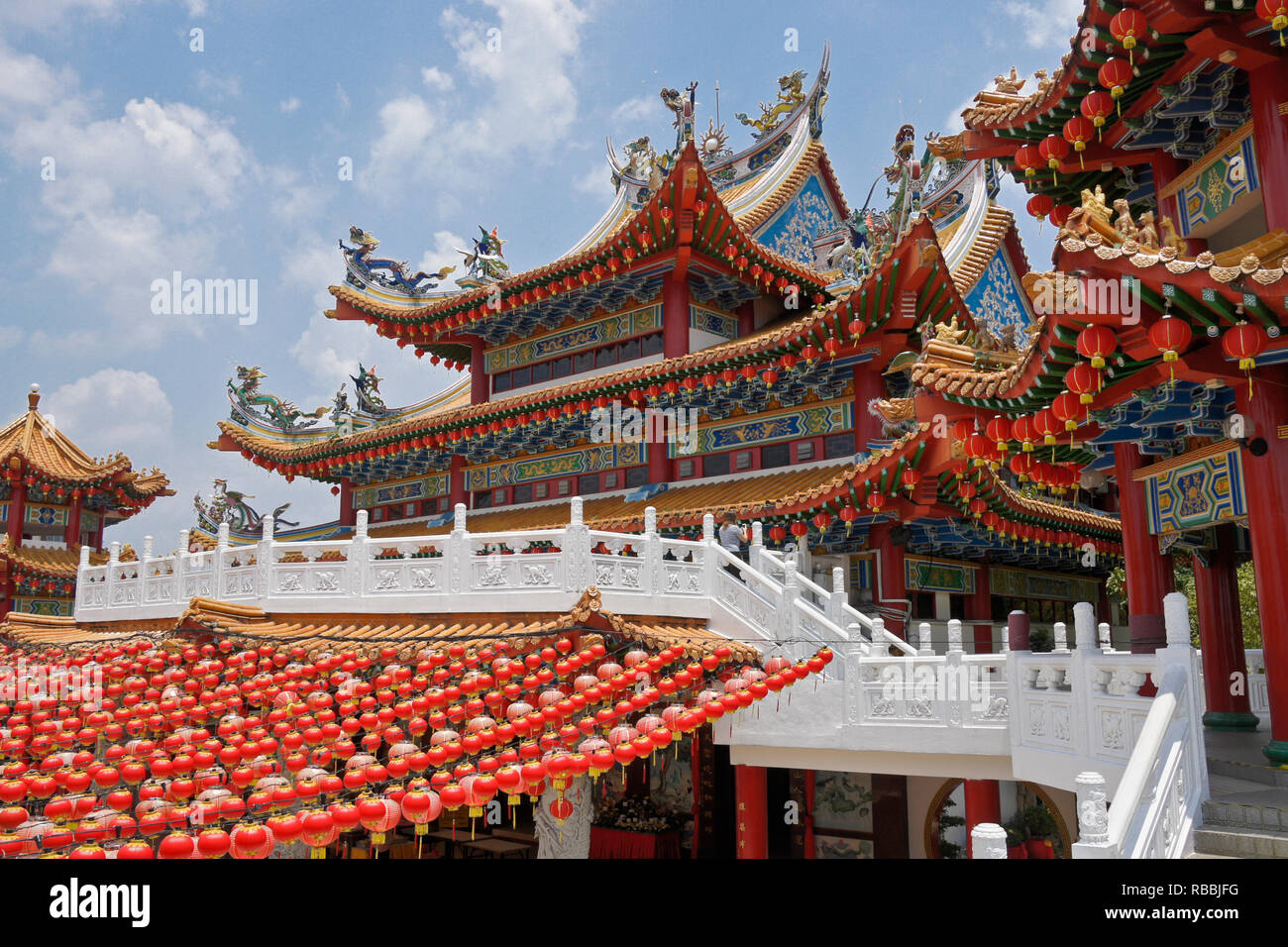 Thean Hou tempio buddista (il tempio della dea del cielo), dedicato alla dea Tian Hou, Kuala Lumpur, Malesia Foto Stock