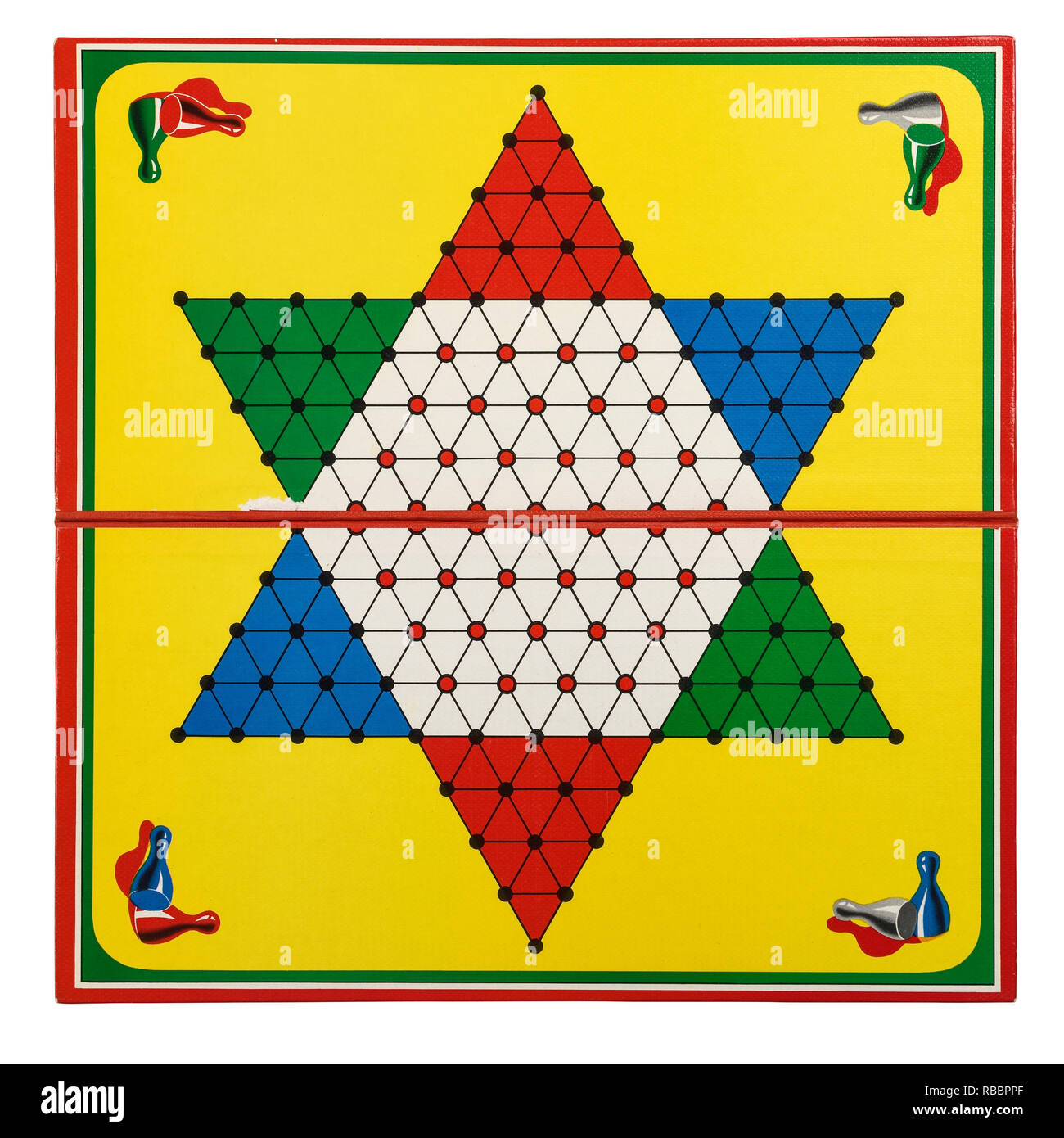 LOGOPLAY Gioco Della Dama Cinese/Halma In Legno – Tabellone 17x15 Cm – Da 2 A 6 Giocatori, 6+ Anni
