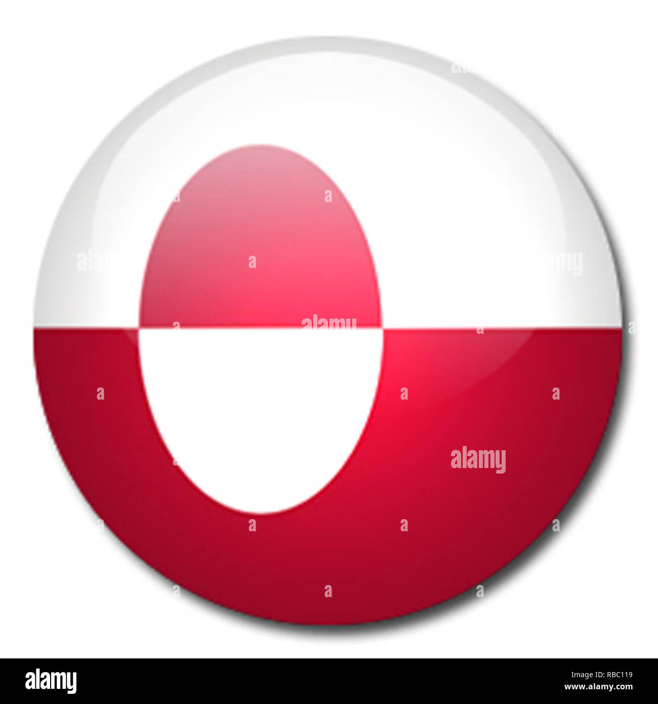 Bandiera della groenlandia usa immagini e fotografie stock ad alta