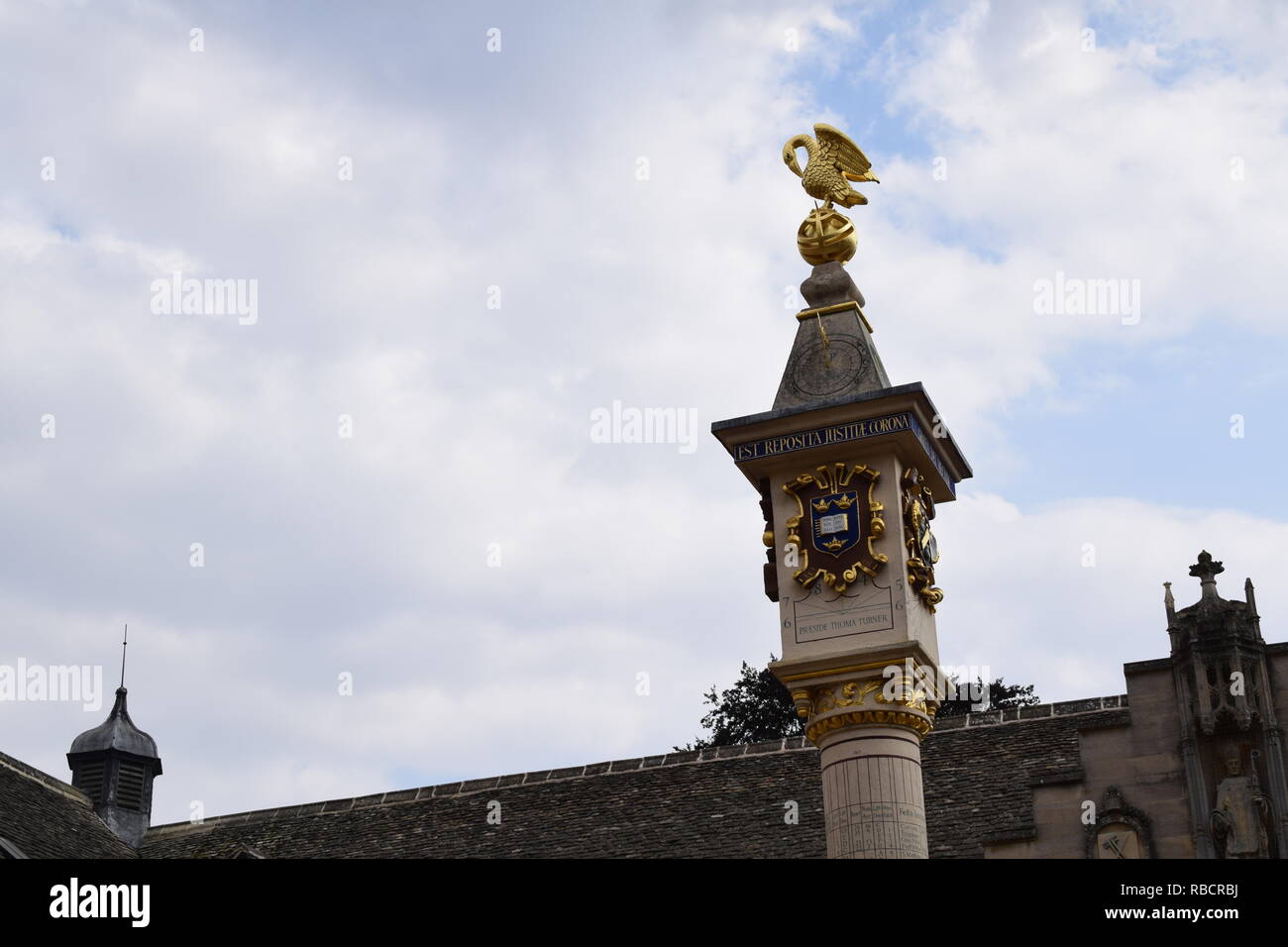 Pelican meridiana il Corpus Christi College di Oxford Foto Stock